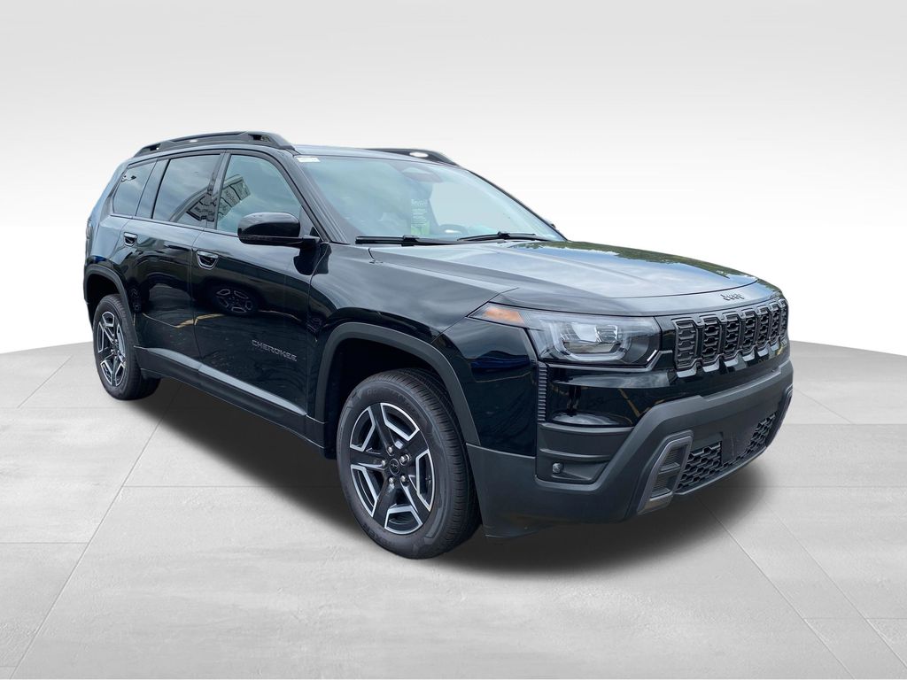 Diamond Black Crystal Pearlcoat 2026 Jeep Cherokee SUV / Crossover Four-Wheel Drive Continuously Variable Transmission