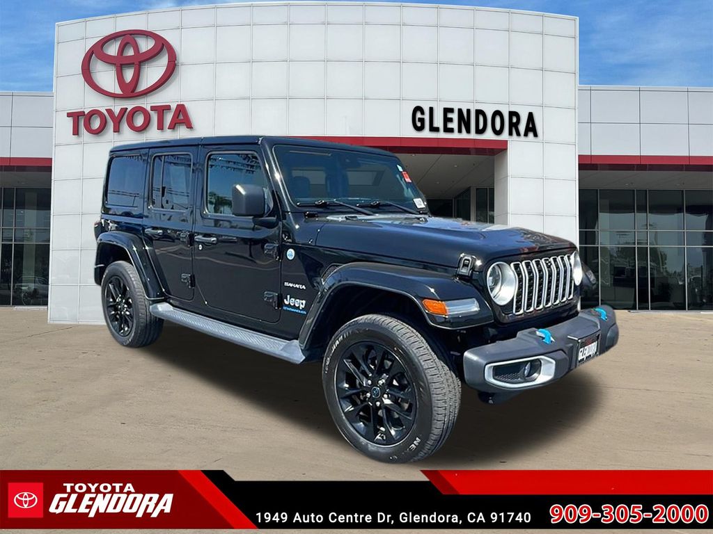 Black Clearcoat 2024 Jeep Wrangler 4xe Sahara 4WD SUV / Crossover Four-Wheel Drive 8-Speed Automatic