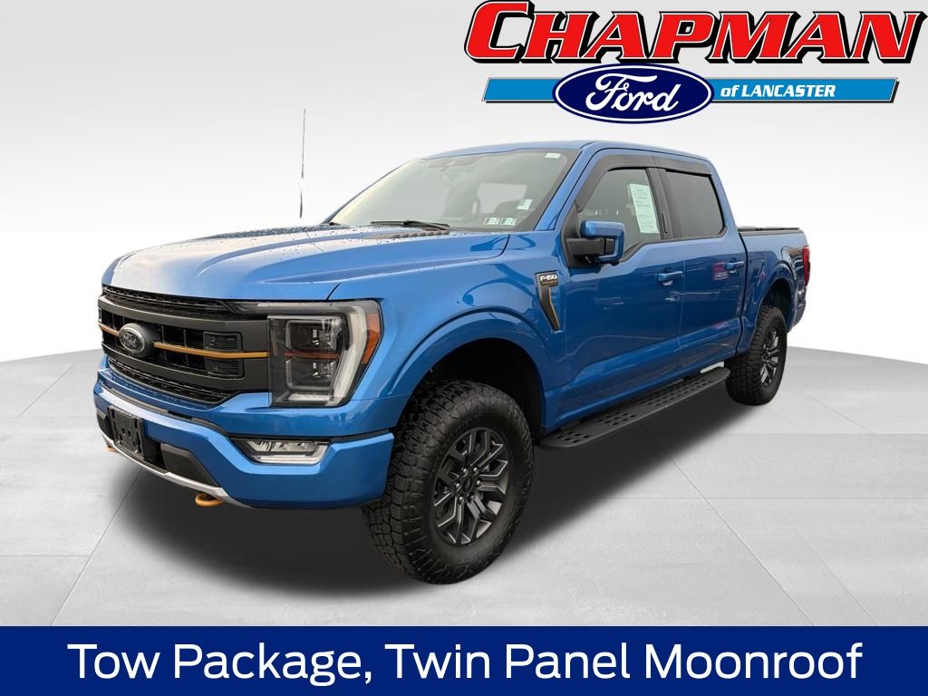 Blue Metallic 2021 Ford F-150 Pickup Truck Four-Wheel Drive Automatic