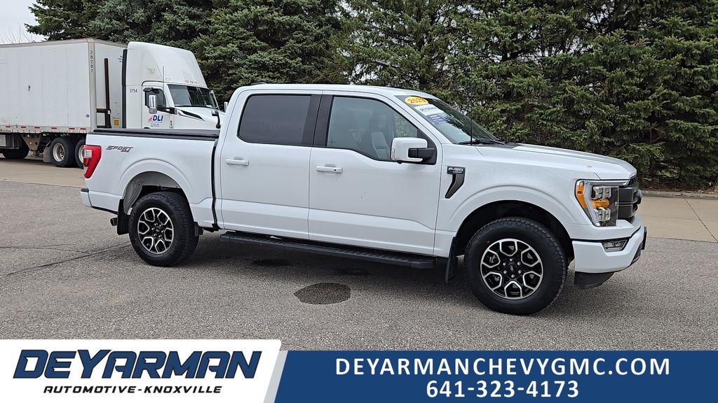 Oxford White 2023 Ford F-150 Lariat SuperCrew 4WD Pickup Truck Four-Wheel Drive Automatic