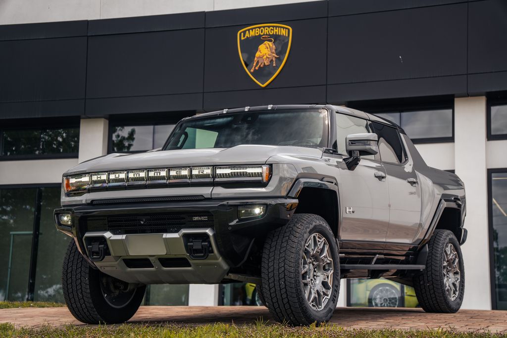 Meteorite Metallic 2025 GMC Hummer EV Pickup 3X Crew Cab AWD Pickup Truck All-Wheel Drive 1-Speed Automatic