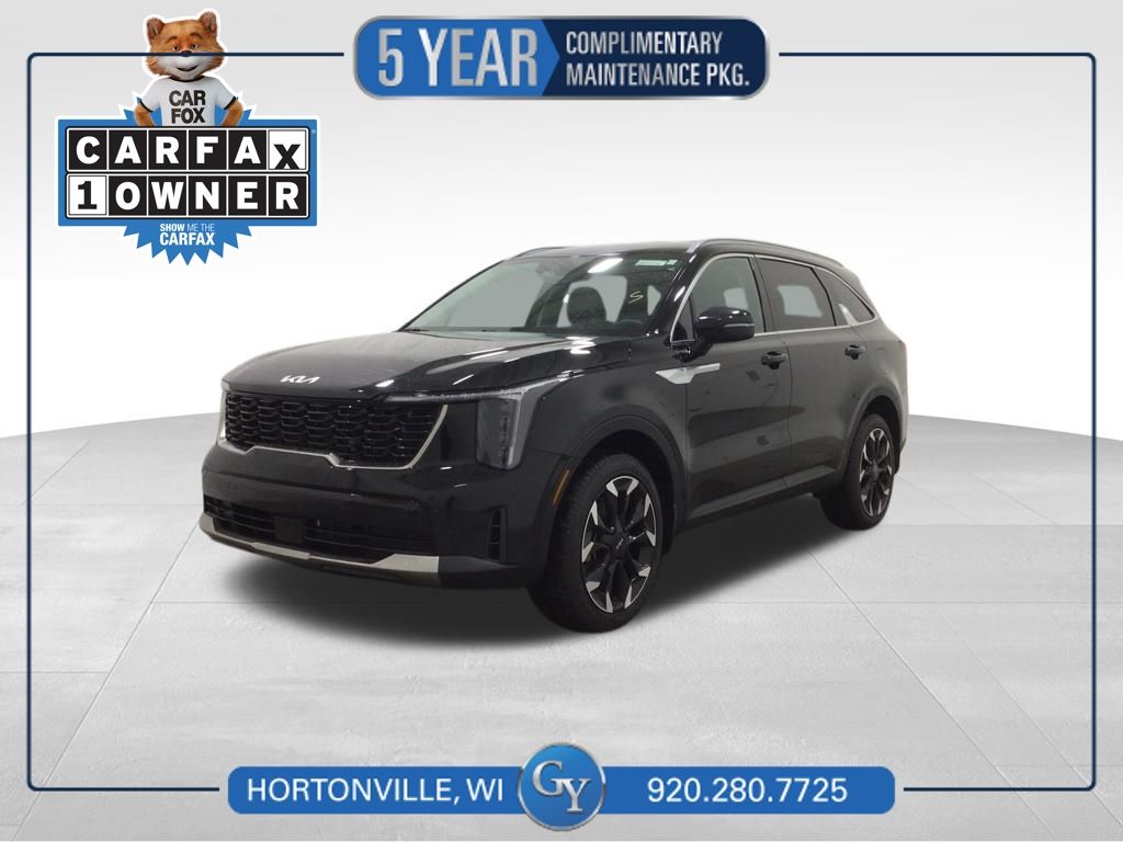Ebony Black 2025 Kia Sorento X-Line EX AWD SUV / Crossover All-Wheel Drive 8-Speed Dual Clutch