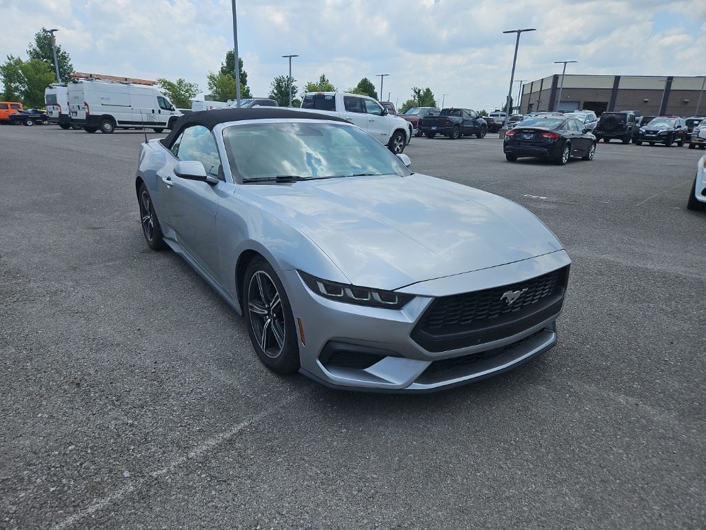 Silver Metallic 2024 Ford Mustang Convertible Rear-Wheel Drive Automatic