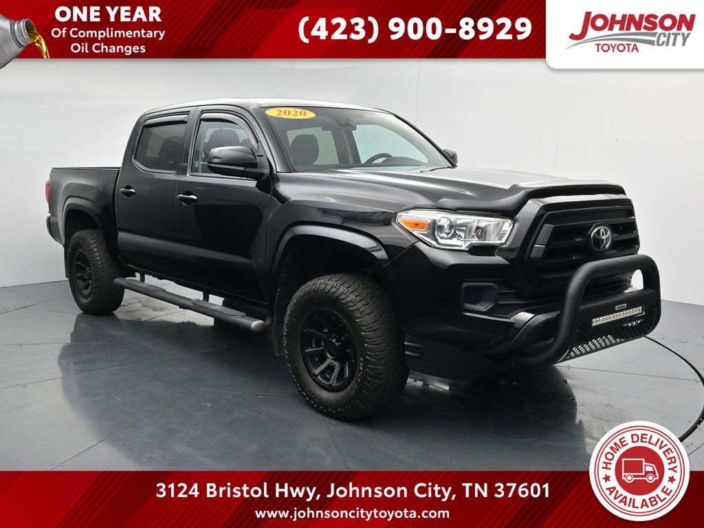 Midnight Black Metallic 2020 Toyota Tacoma Pickup Truck Four-Wheel Drive 6-Speed Automatic