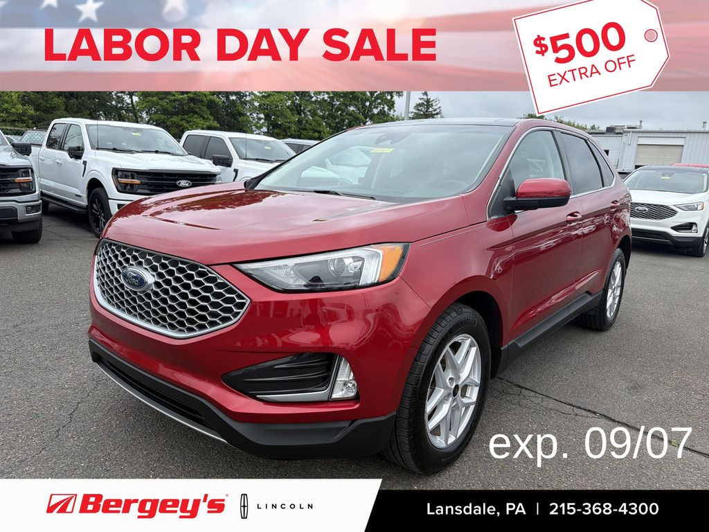 Red Metallic 2024 Ford Edge SUV / Crossover All-Wheel Drive 8-Speed Automatic
