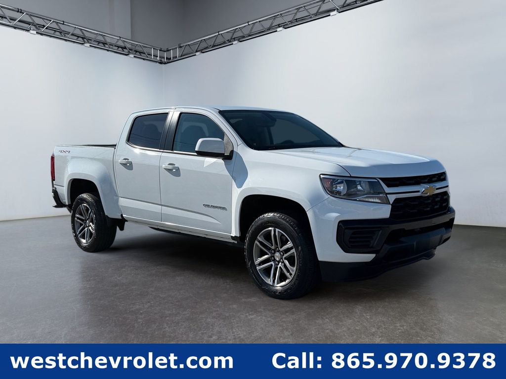 Summit White 2022 Chevrolet Colorado Pickup Truck Four-Wheel Drive 8-Speed Automatic
