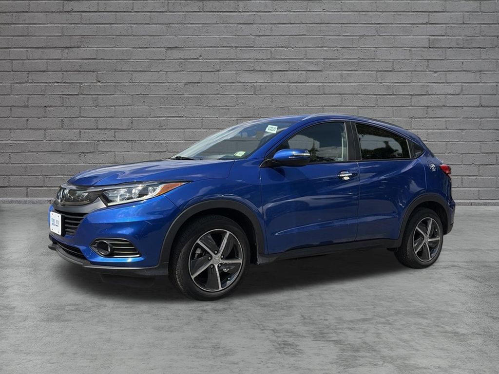Aegean Blue Metallic 2022 Honda HR-V SUV / Crossover All-Wheel Drive Continuously Variable Transmission
