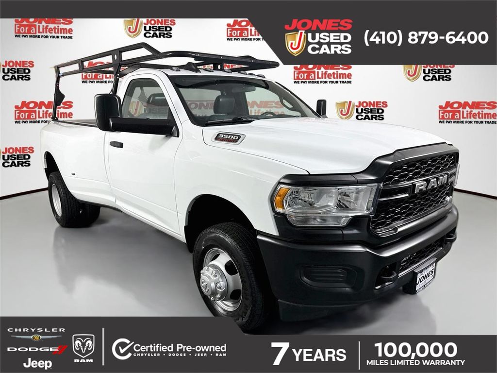 Bright White Clearcoat 2022 RAM 3500 Pickup Truck Four-Wheel Drive 8-Speed Automatic