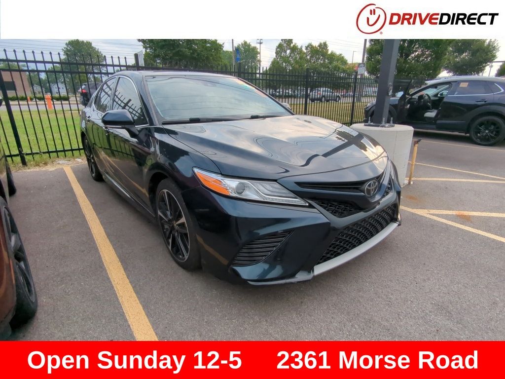 Teal (Galactic Aqua Mica) 2020 Toyota Camry Sedan Front-Wheel Drive 8-Speed Automatic