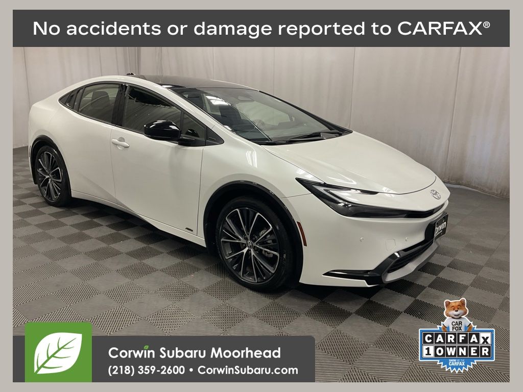 White (Wind Chill Pearl) 2024 Toyota Prius XLE AWD Hatchback All-Wheel Drive Continuously Variable Transmission