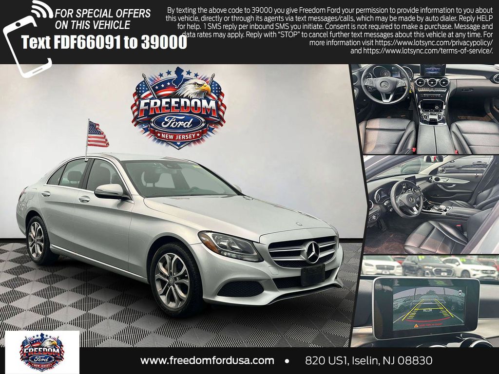 Silver 2016 Mercedes-Benz C-Class Sedan All-Wheel Drive 7-Speed Automatic