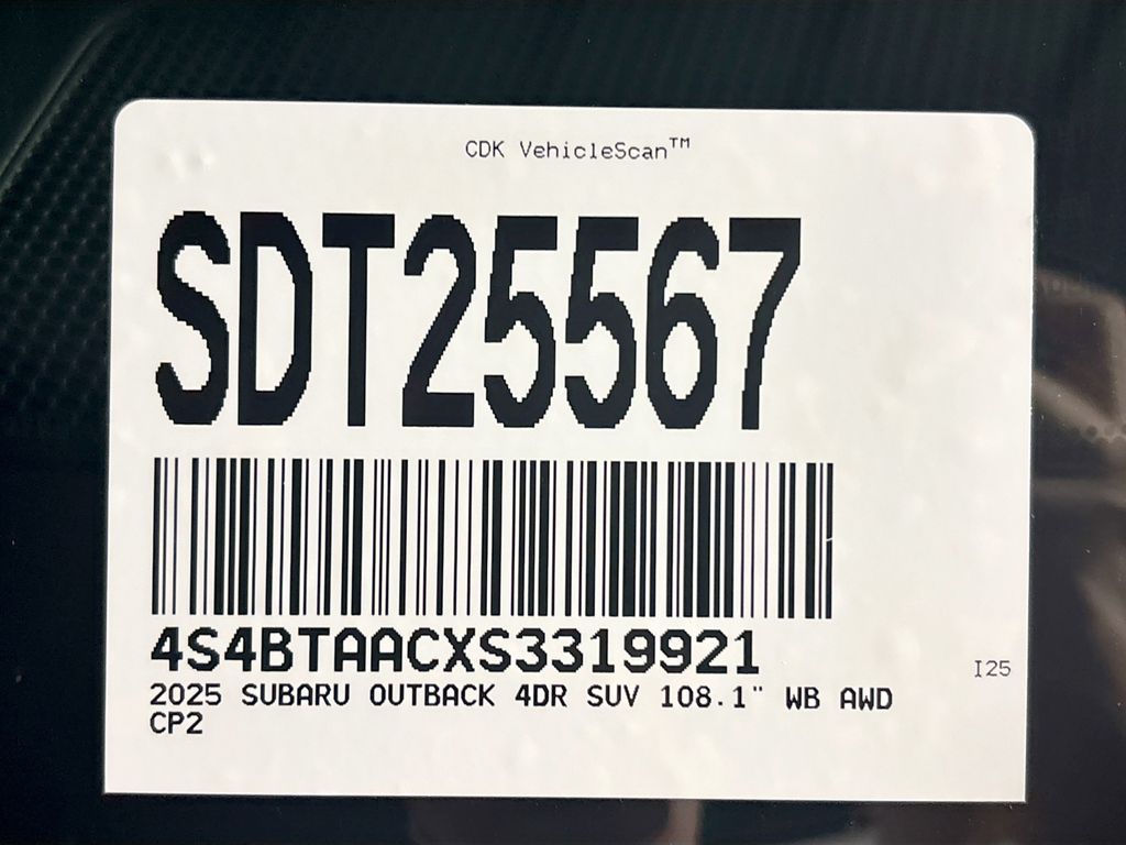 2025 Subaru Outback 2.5i