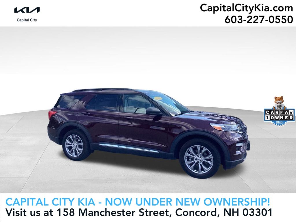 Red (Burgundy) 2022 Ford Explorer SUV / Crossover All-Wheel Drive Automatic