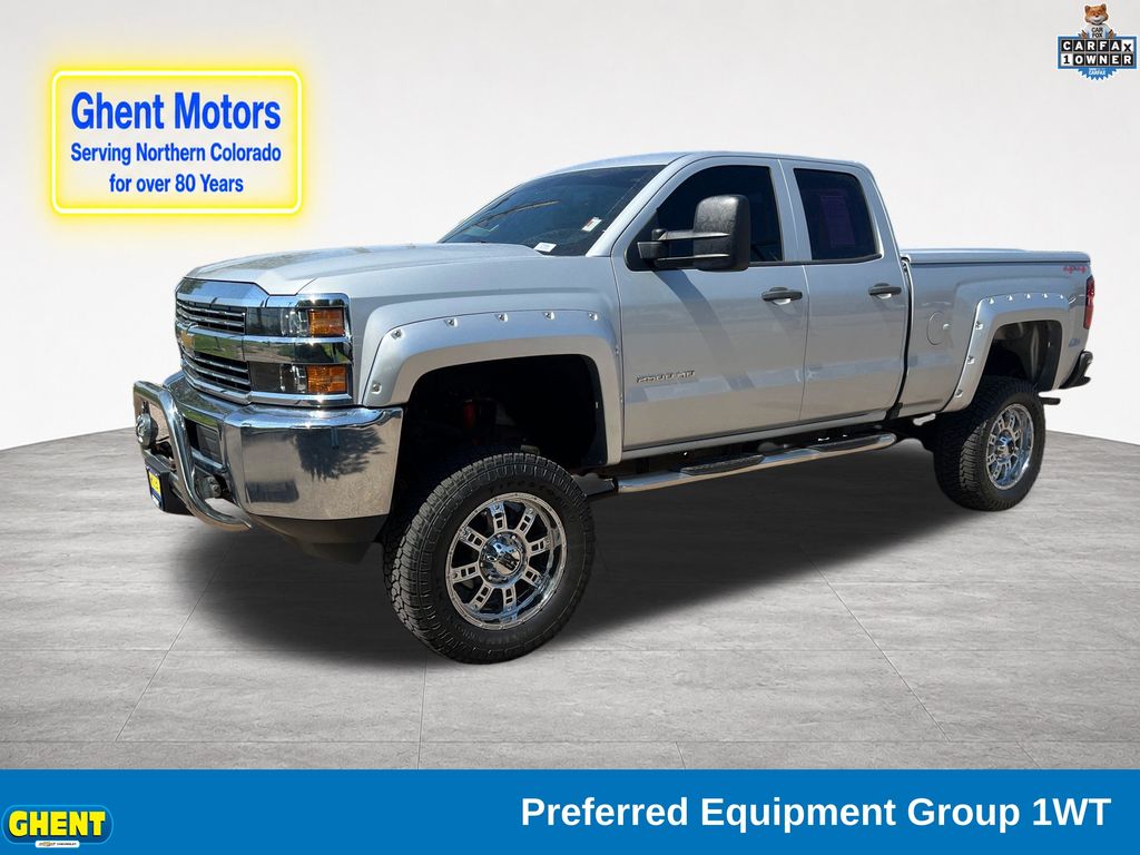 Silver Ice Metallic 2016 Chevrolet Silverado 2500HD Pickup Truck Four-Wheel Drive 6-Speed Automatic Overdrive