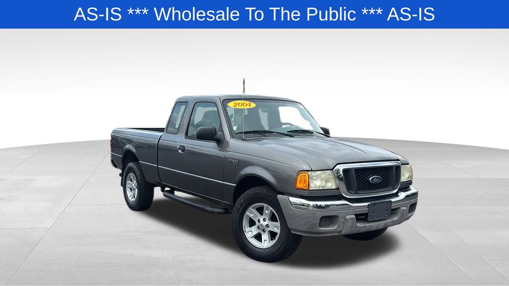 Dark Shadow Gray Clearcoat Metallic 2004 Ford Ranger 2 Dr XLT 4WD Extended Cab SB Pickup Truck Four-Wheel Drive 5-Speed Automatic Overdrive