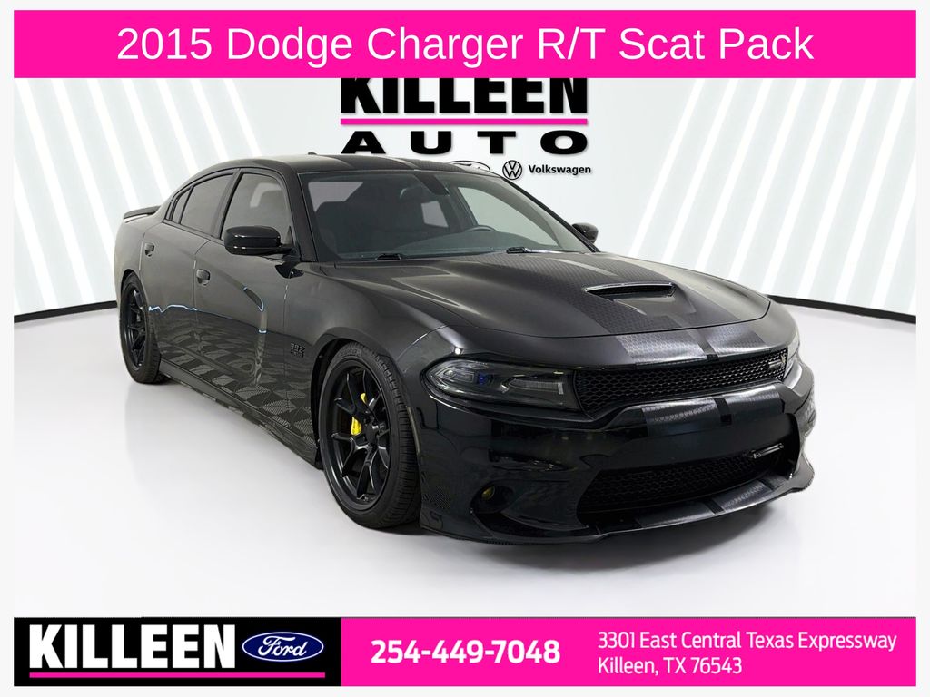 Pitch Black 2015 Dodge Charger Sedan Rear-Wheel Drive 8-Speed Automatic