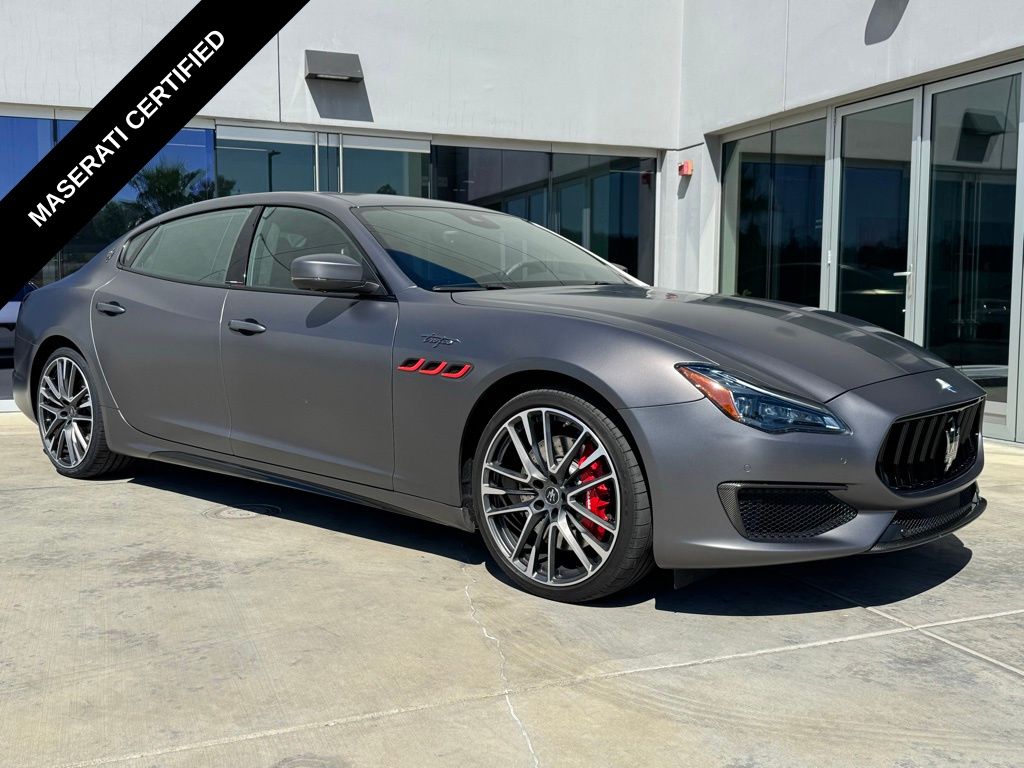 Grigio Maratea Matte 2022 Maserati Quattroporte Trofeo RWD Sedan Rear-Wheel Drive 8-Speed Automatic