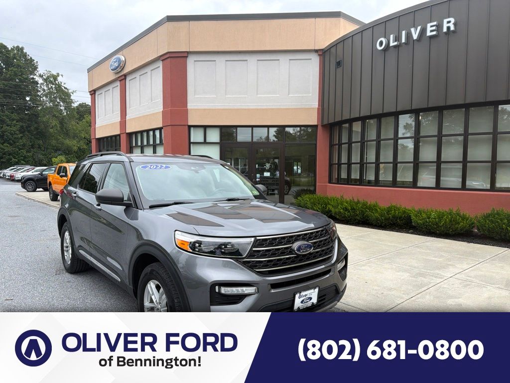 Gray Metallic 2022 Ford Explorer SUV / Crossover All-Wheel Drive Automatic