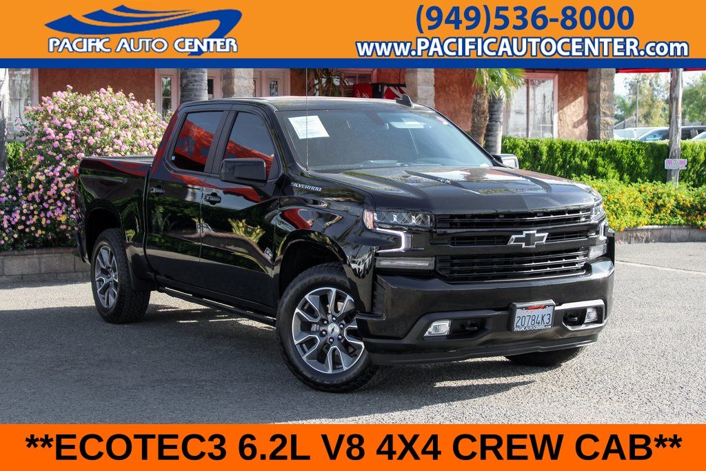 Black 2022 Chevrolet Silverado 1500 Pickup Truck Four-Wheel Drive Automatic
