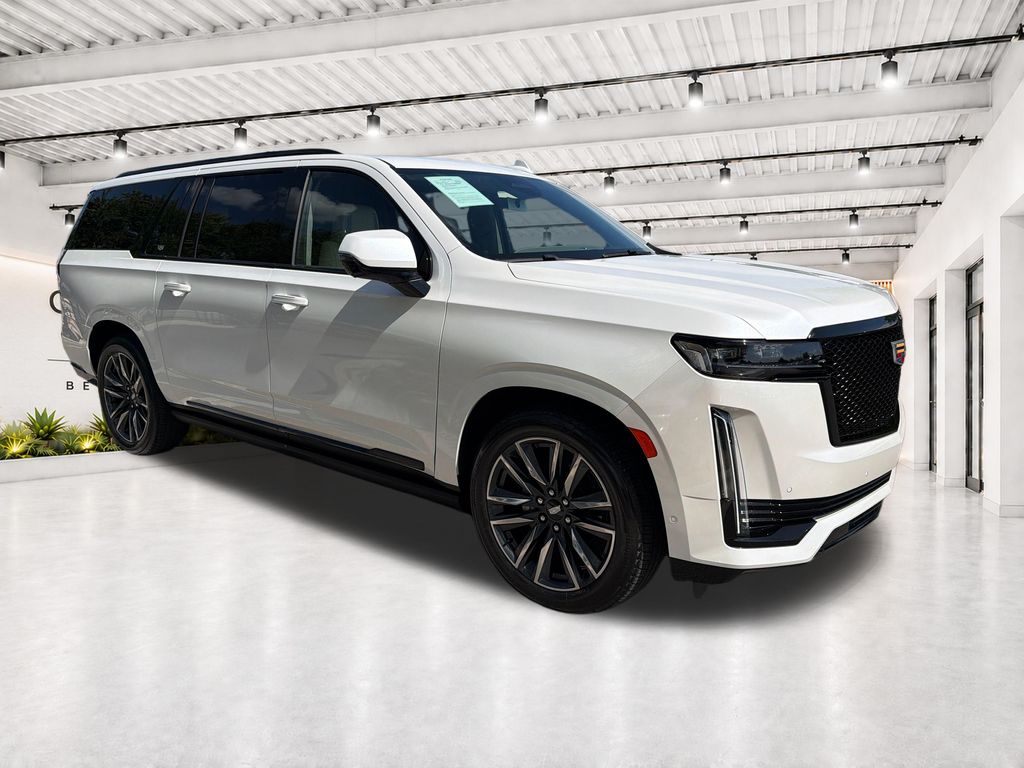 Crystal White 2024 Cadillac Escalade ESV SUV / Crossover Four-Wheel Drive Automatic