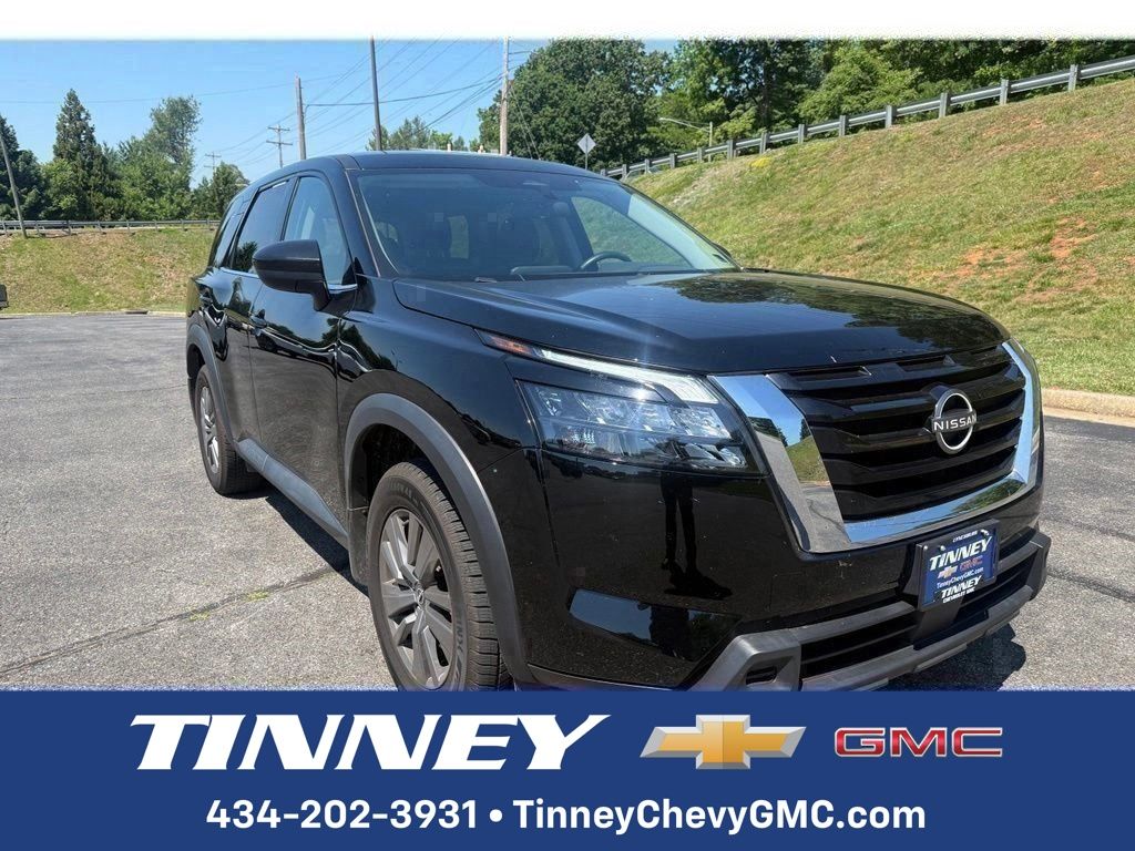 Super Black 2023 Nissan Pathfinder S 4WD SUV / Crossover All-Wheel Drive 9-Speed Automatic