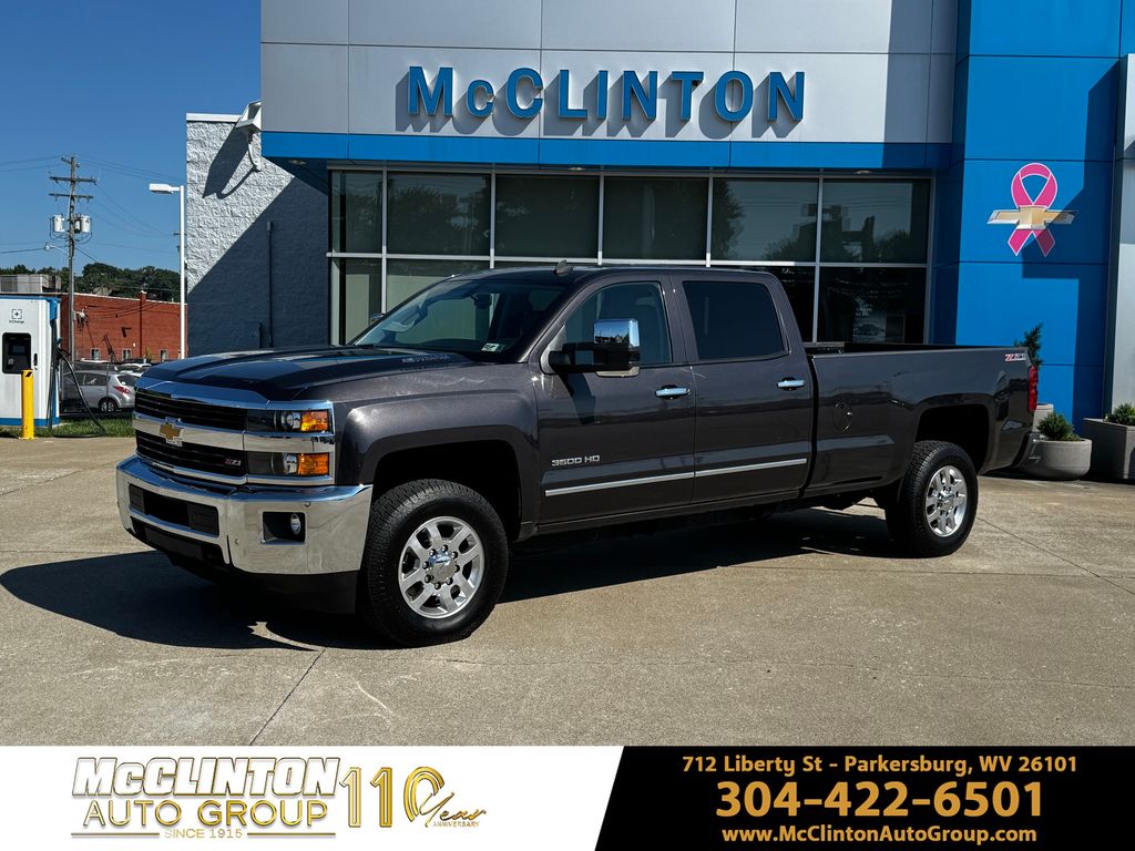 Gray (Tungsten Metallic) 2015 Chevrolet Silverado 3500HD Pickup Truck Four-Wheel Drive 6-Speed Automatic