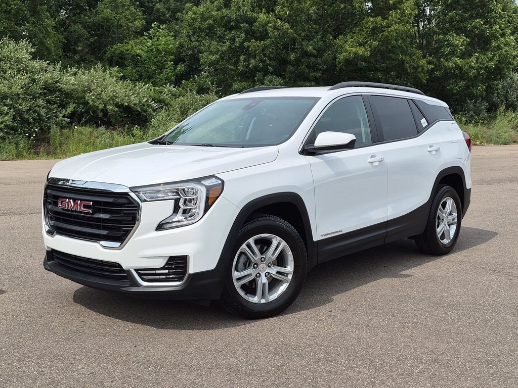 Summit White 2023 GMC Terrain SUV / Crossover All-Wheel Drive 9-Speed Automatic