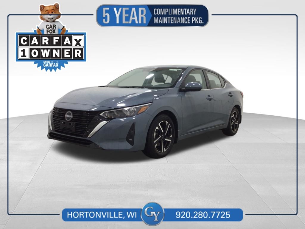 Atlantic Gray Metallic 2024 Nissan Sentra SV FWD Sedan Front-Wheel Drive Continuously Variable Transmission