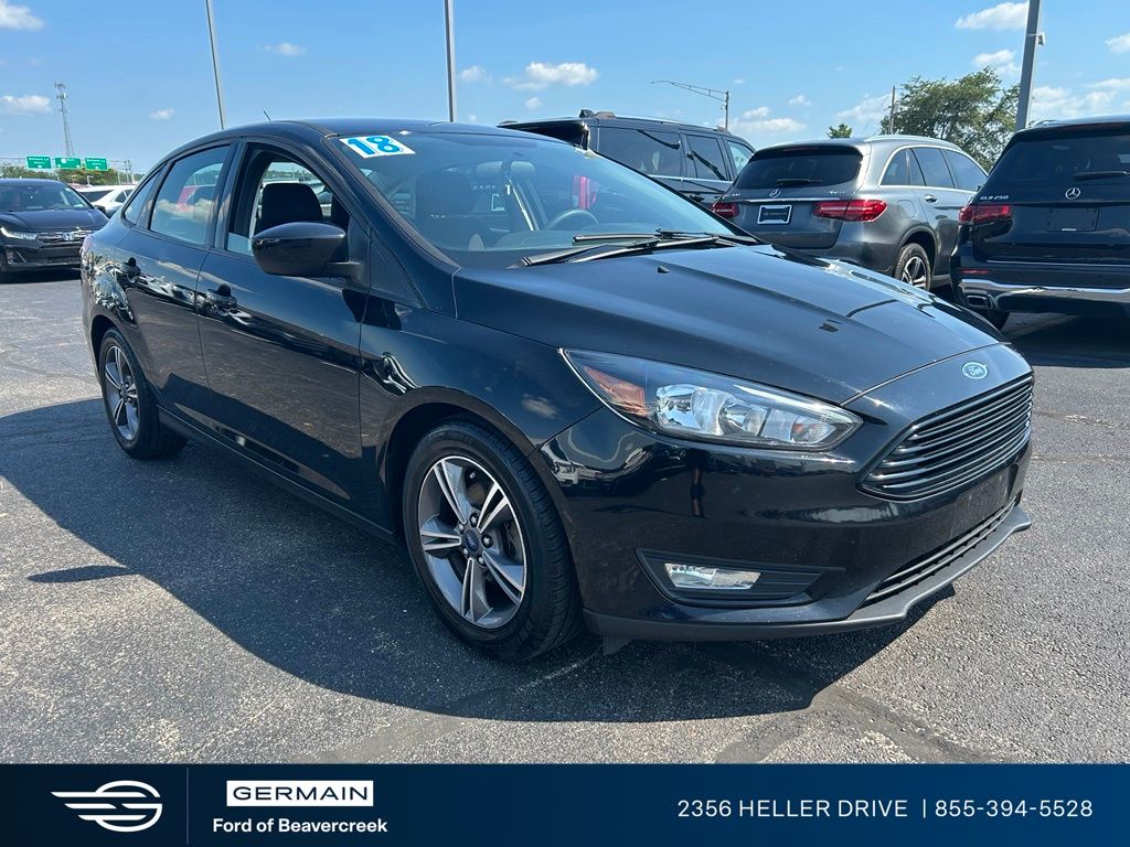Shadow Black 2018 Ford Focus Sedan Front-Wheel Drive 6-Speed Automatic