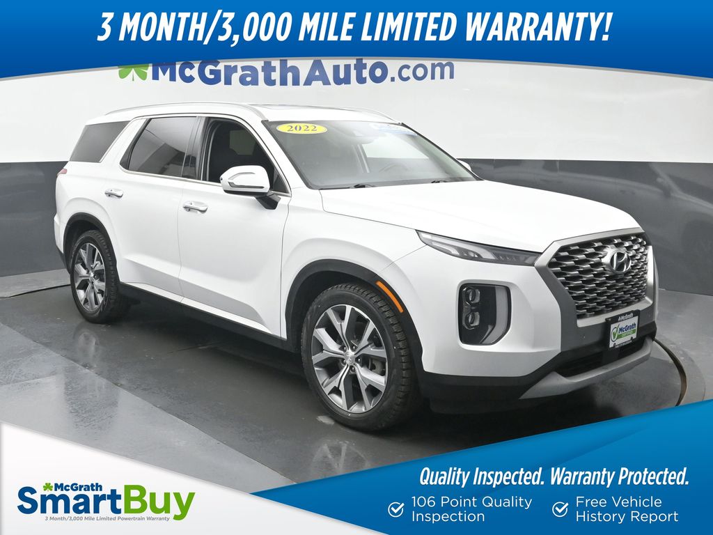 Hyper White 2022 Hyundai Palisade SUV / Crossover Front-Wheel Drive 8-Speed Automatic