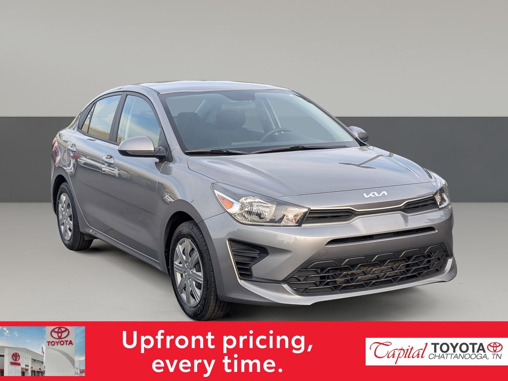 Steel Gray 2022 Kia Rio S FWD Sedan Front-Wheel Drive Continuously Variable Transmission