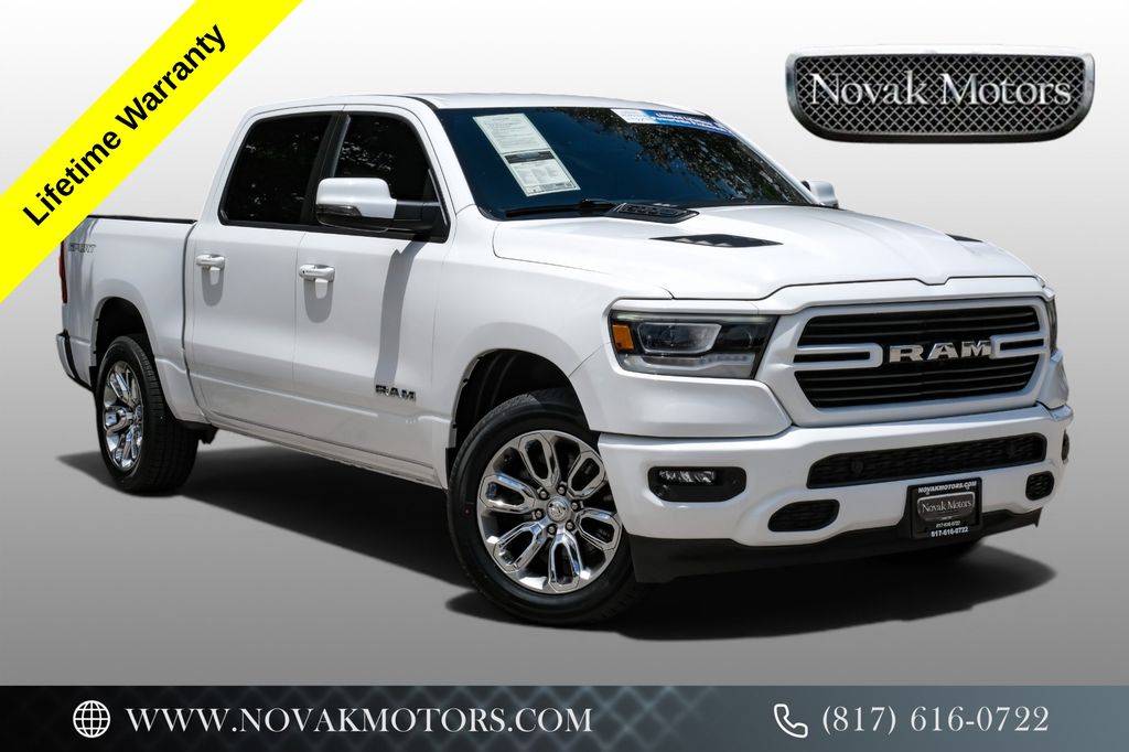 Bright White Clearcoat 2023 RAM 1500 Pickup Truck Four-Wheel Drive 8-Speed Automatic