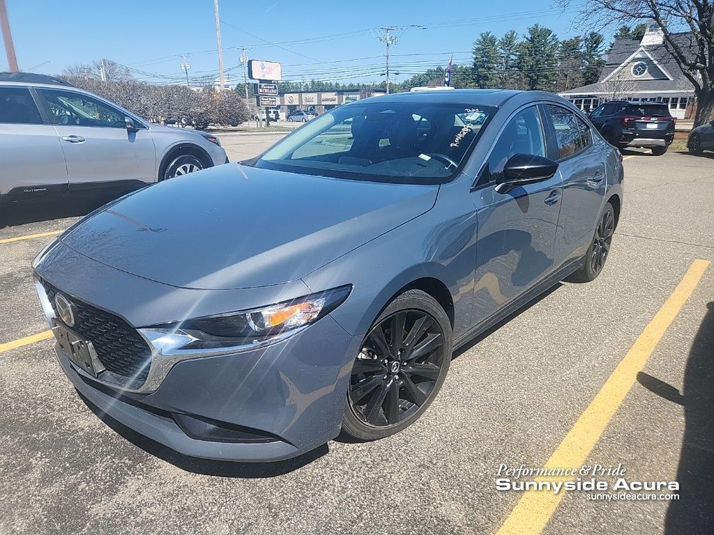 Polymetal Gray Metallic 2024 Mazda MAZDA3 2.5 S Carbon Edition Sedan AWD Sedan All-Wheel Drive 6-Speed Automatic