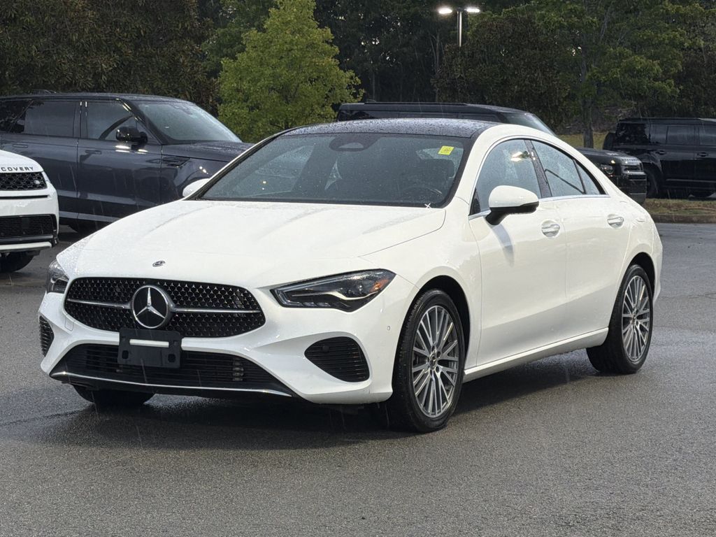 Polar White 2025 Mercedes-Benz CLA Coupe Front-Wheel Drive 8-Speed Dual Clutch