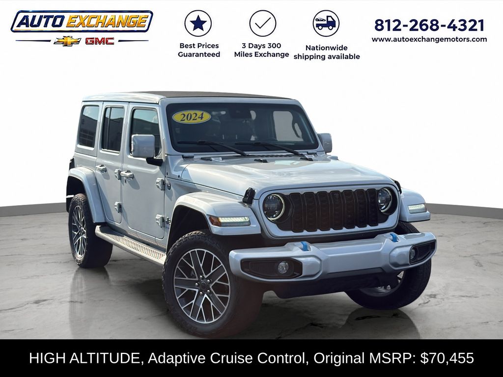 Silver Zynith Clearcoat 2024 Jeep Wrangler 4xe SUV / Crossover Four-Wheel Drive 8-Speed Automatic