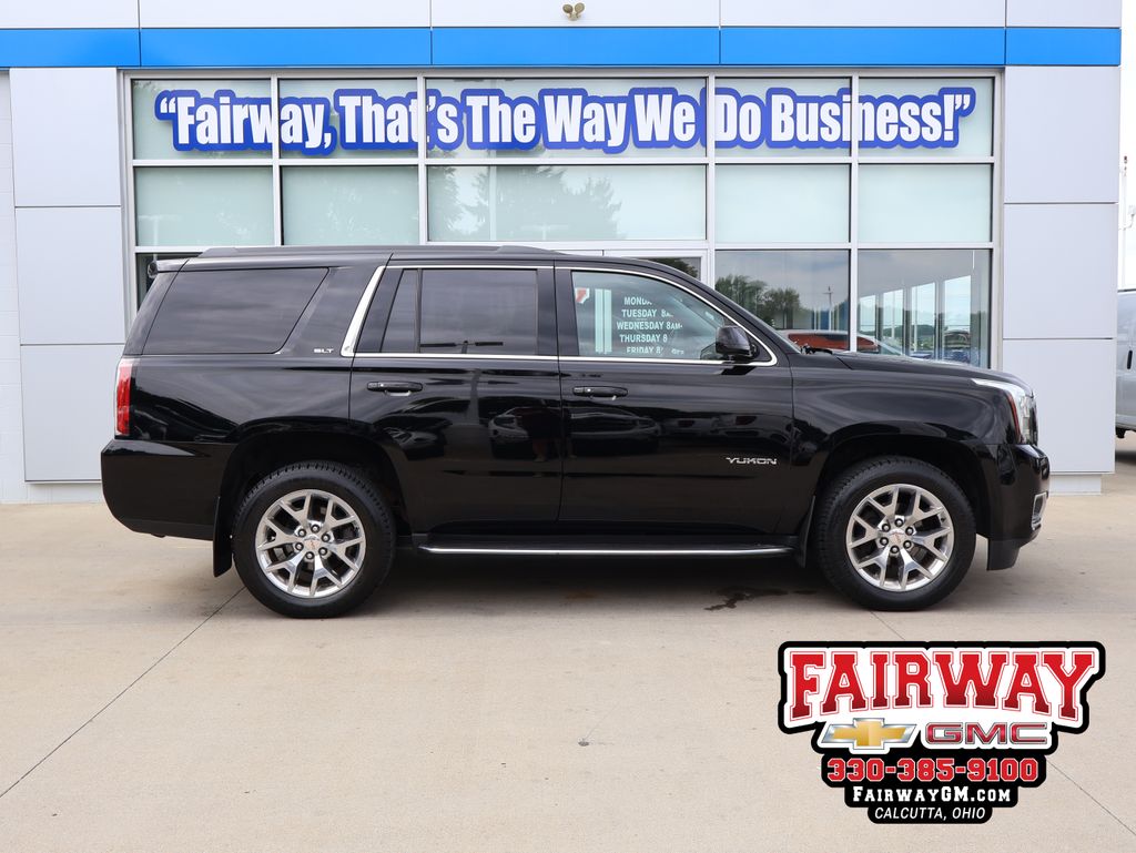 Onyx Black 2017 GMC Yukon SLT 4WD SUV / Crossover Four-Wheel Drive 6-Speed Automatic Overdrive