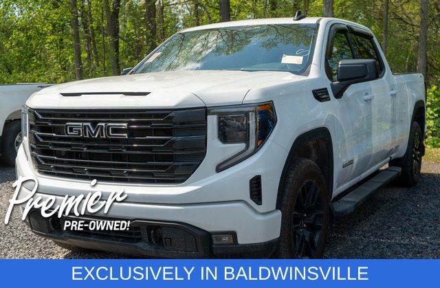 Summit White 2024 GMC Sierra 1500 Elevation Crew Cab 4WD Pickup Truck Four-Wheel Drive Automatic