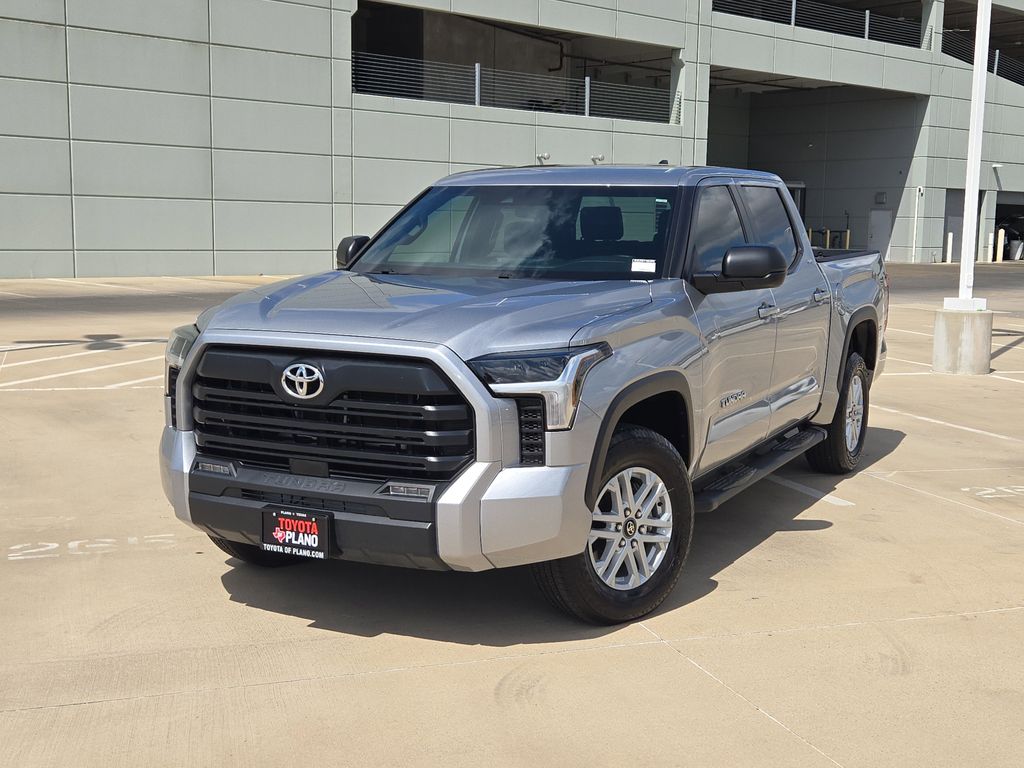 Celestial Silver Metallic 2025 Toyota Tundra SR5 CrewMax Cab 4WD Pickup Truck Four-Wheel Drive Automatic