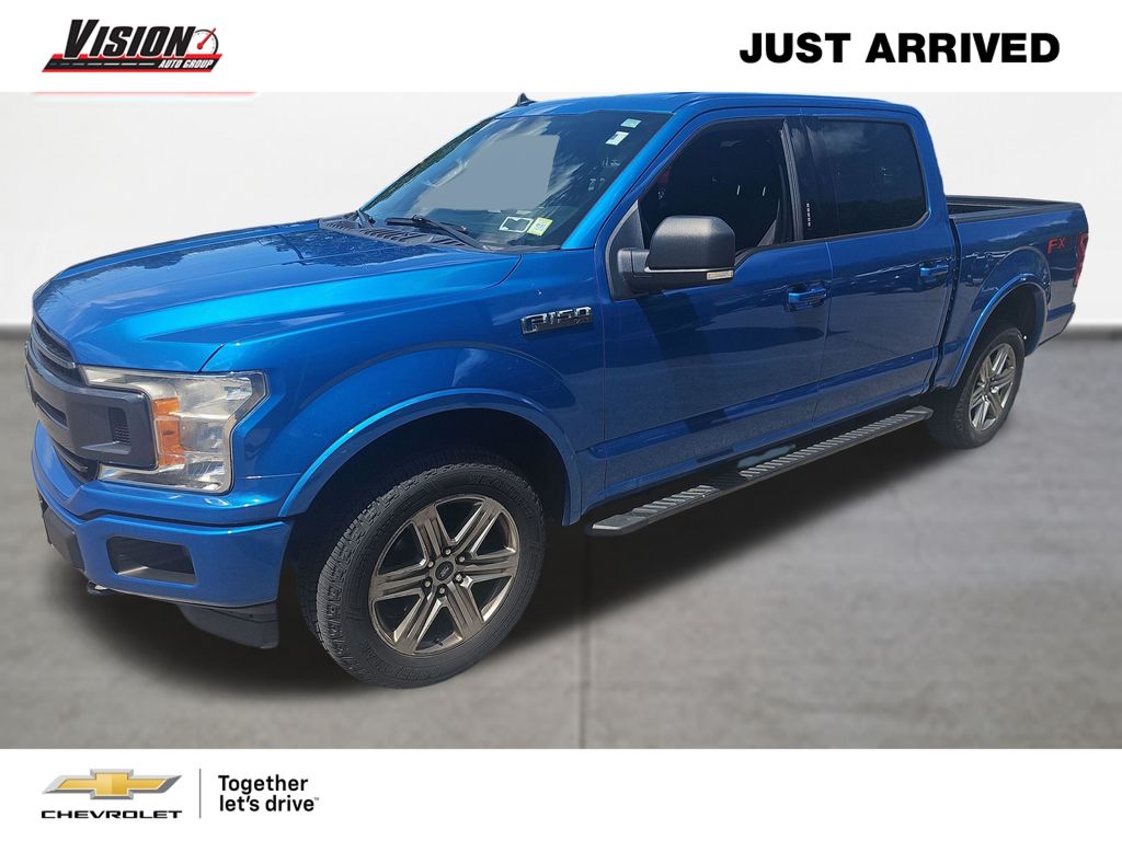 Light Blue 2019 Ford F-150 Pickup Truck Four-Wheel Drive Automatic