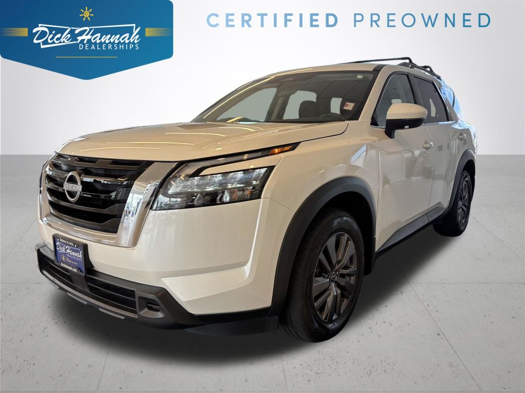 Pearl White Tricoat 2023 Nissan Pathfinder SUV / Crossover All-Wheel Drive 9-Speed Automatic