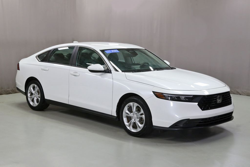 Platinum White Pearl 2023 Honda Accord Sedan Front-Wheel Drive Continuously Variable Transmission