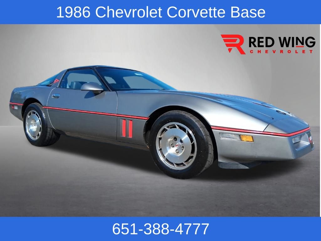 Silver 1986 Chevrolet Corvette Coupe RWD Coupe Rear-Wheel Drive Automatic