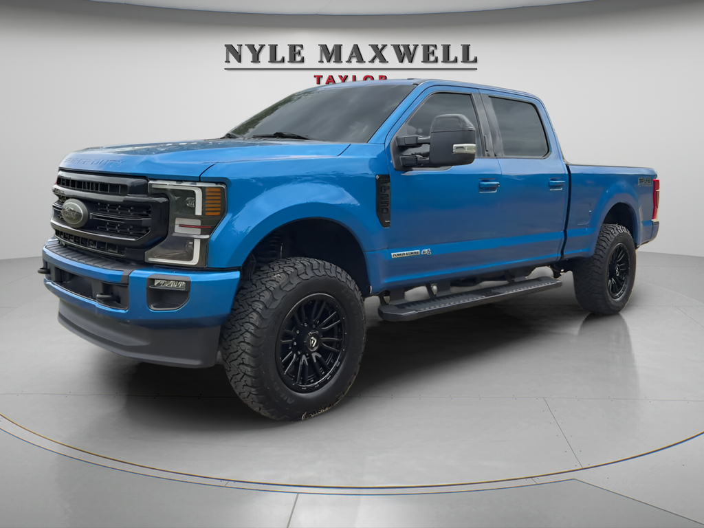 Blue Metallic 2021 Ford F-250 Super Duty Pickup Truck Four-Wheel Drive Automatic