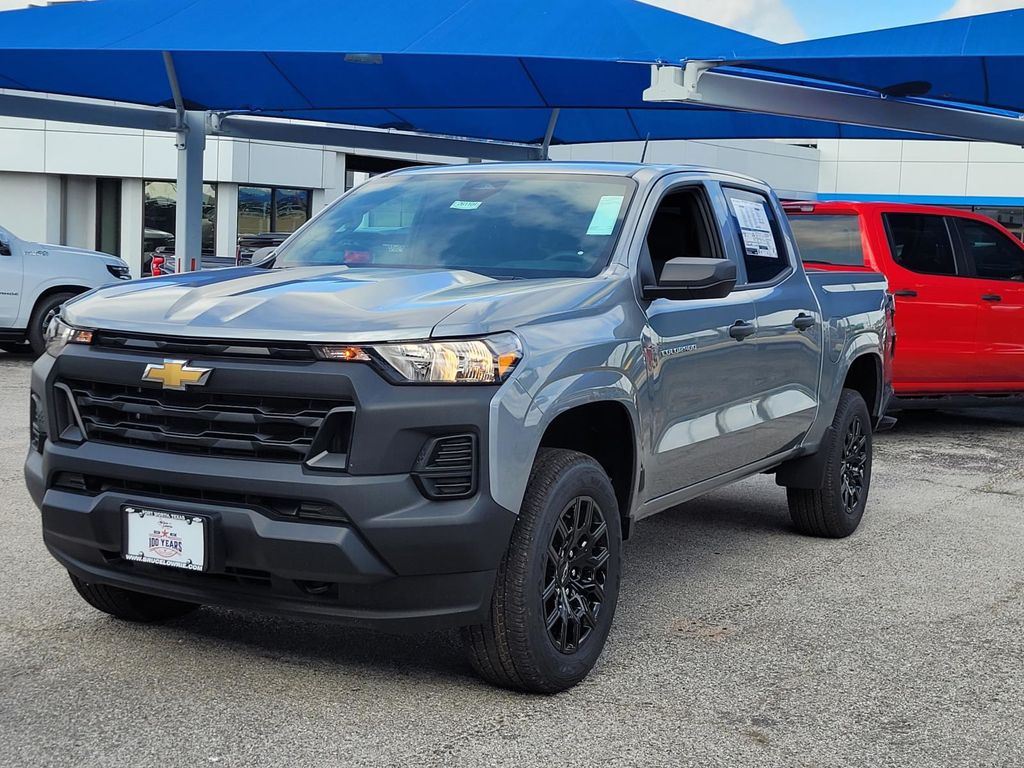 Sterling Gray Metallic 2026 Chevrolet Colorado Work Truck Crew Cab 4WD Pickup Truck Four-Wheel Drive 8-Speed Automatic