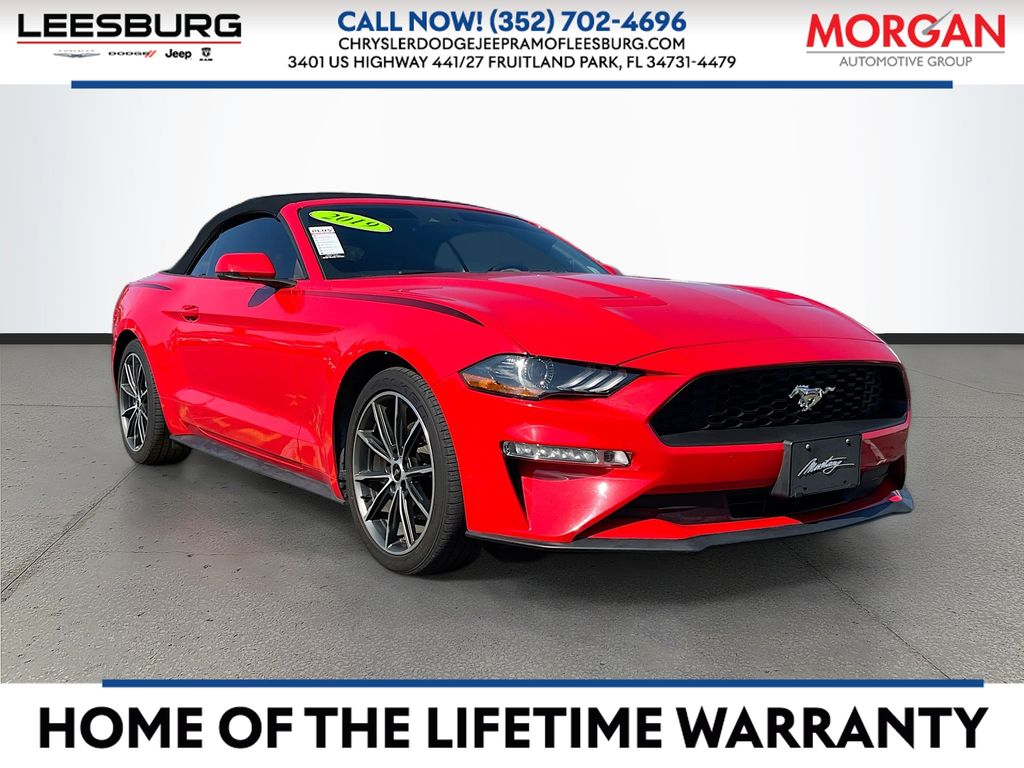 Race Red 2019 Ford Mustang EcoBoost Convertible RWD Convertible Rear-Wheel Drive