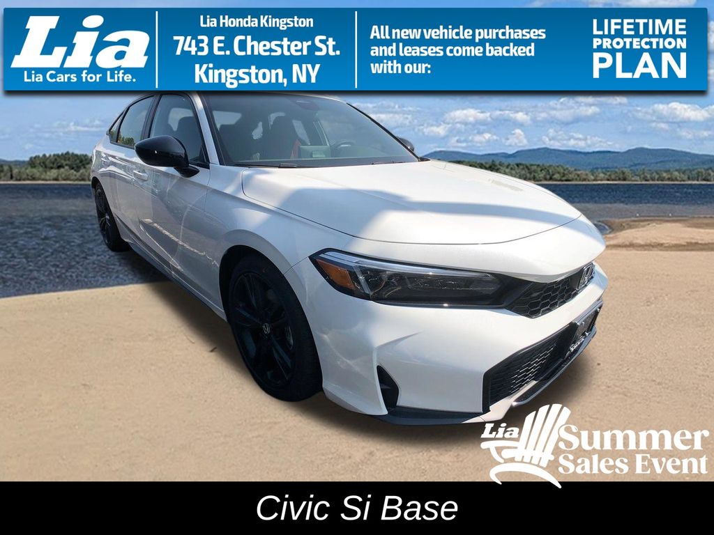 Platinum White Pearl 2026 Honda Civic Sedan Front-Wheel Drive 6-Speed Manual