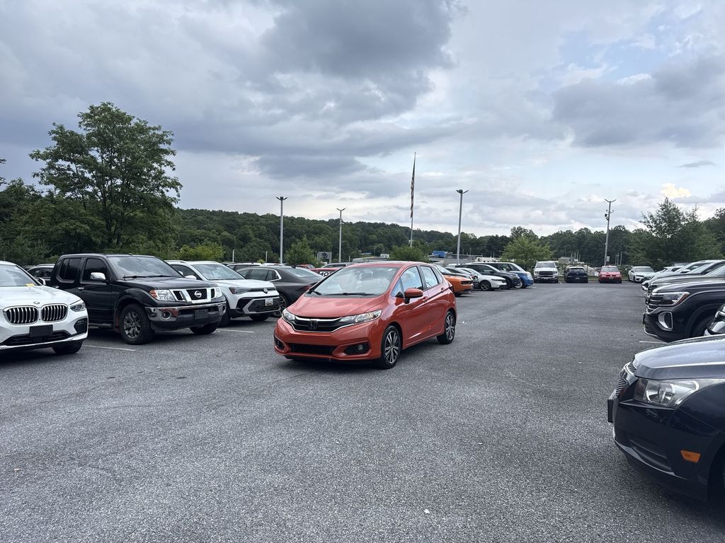Orange Fury 2020 Honda Fit Hatchback Front-Wheel Drive Continuously Variable Transmission