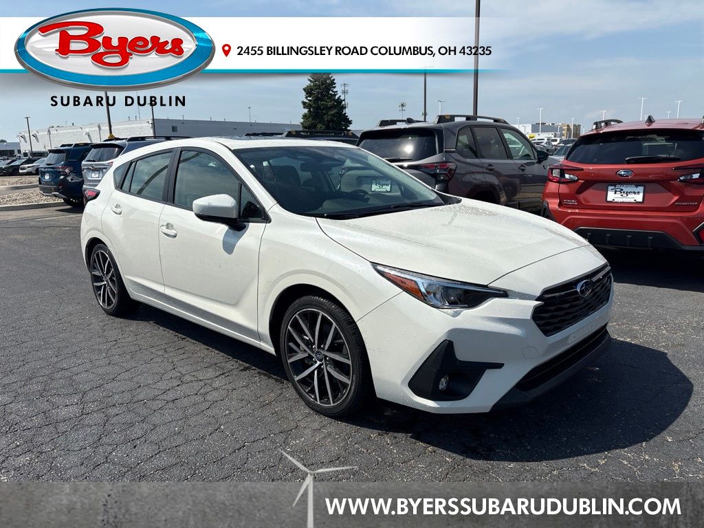 Crystal White Pearl 2024 Subaru Impreza Wagon All-Wheel Drive Continuously Variable Transmission