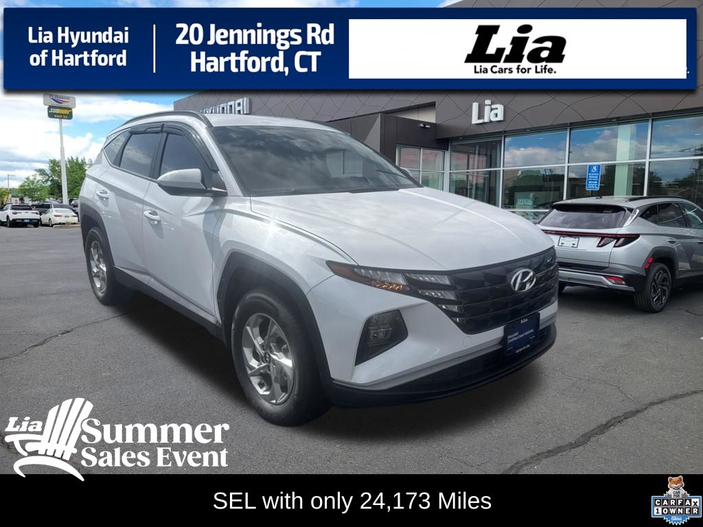 White Pearl 2024 Hyundai Tucson SUV / Crossover All-Wheel Drive 8-Speed Automatic