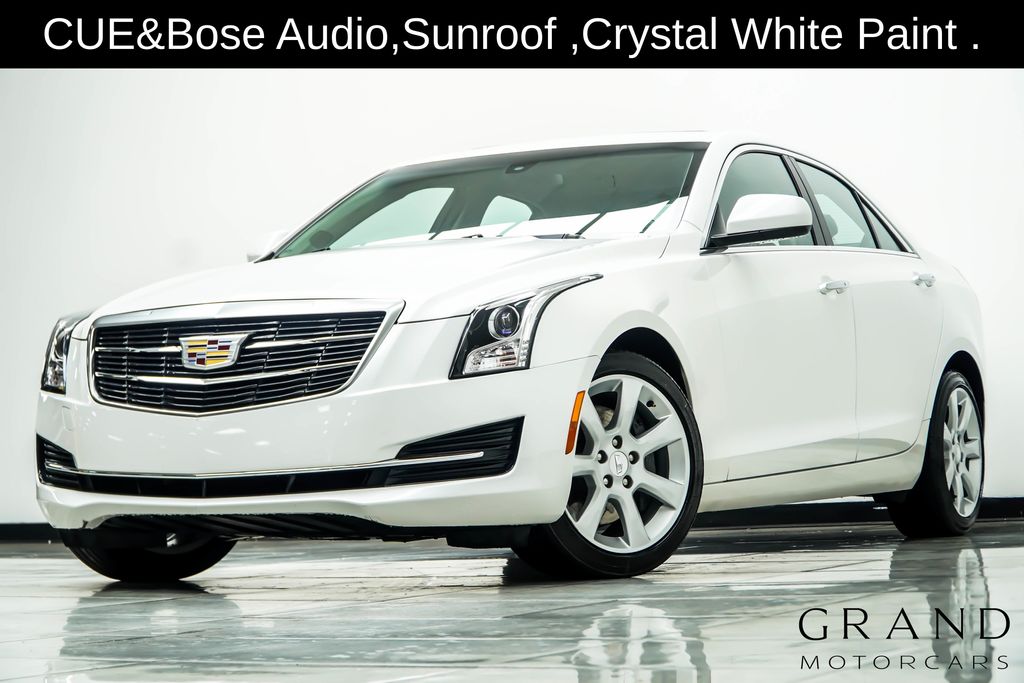 Crystal White Tricoat 2016 Cadillac ATS Sedan All-Wheel Drive 8-Speed Automatic